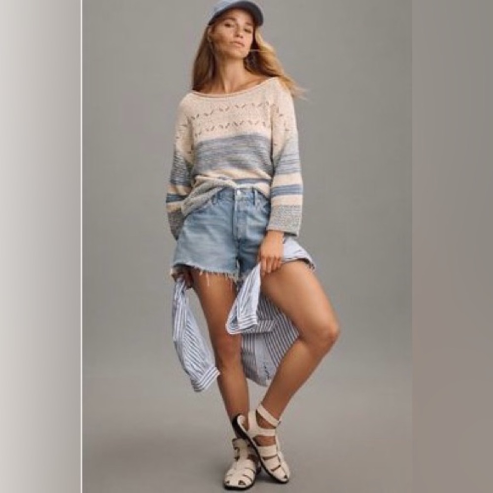 AGOLDE Parker Denim Fray Shorts 31 - Picture 2 of 7